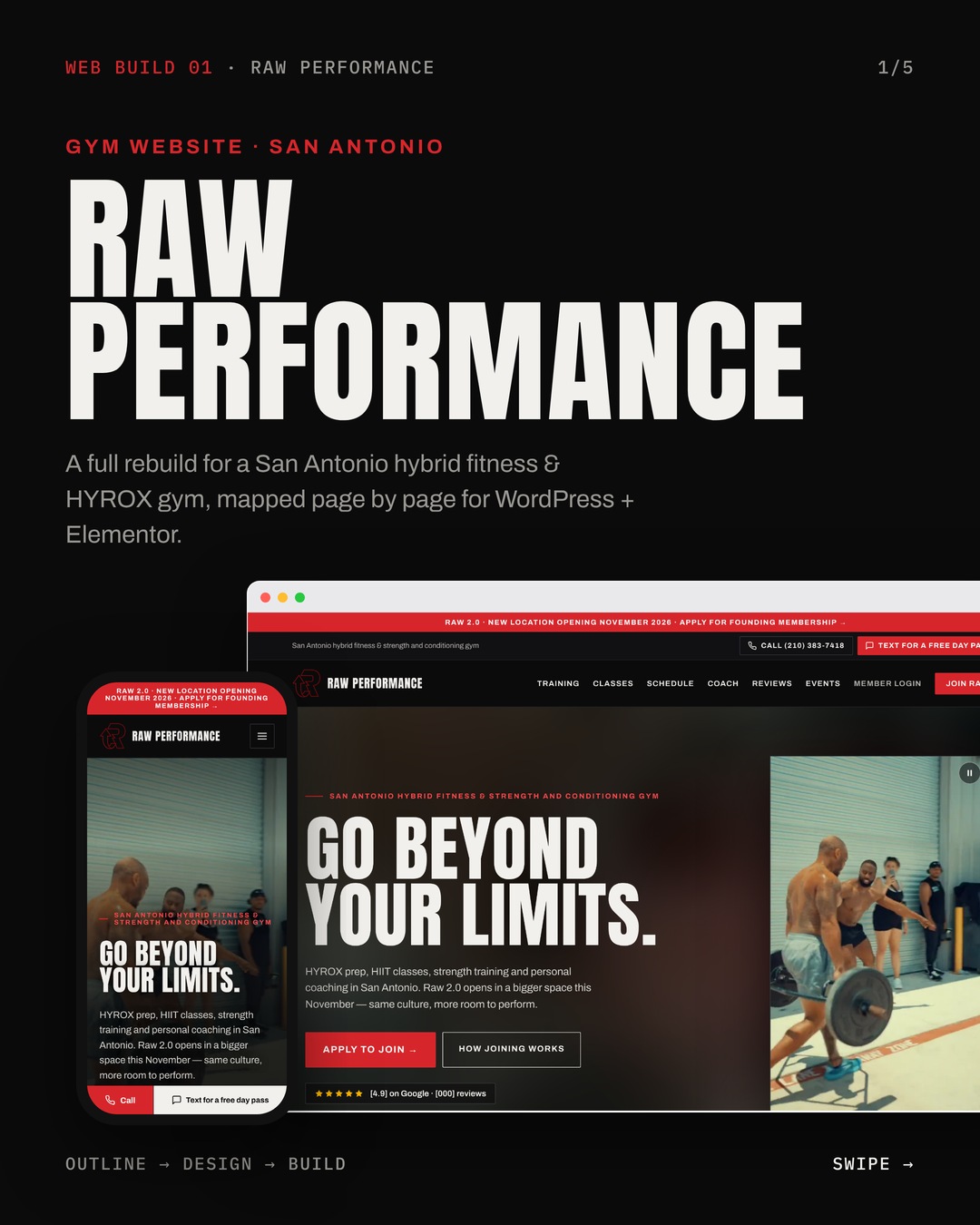 Raw Performance website